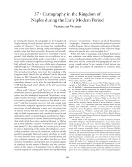 Cartography in the Kingdom of Naples During the Early Modern Period Vladimiro Valerio