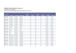 Energy Star List