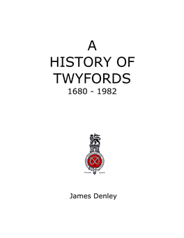 A History of Twyfords 1680 - 1982