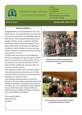 Naradhan Public School & Community Newsletter