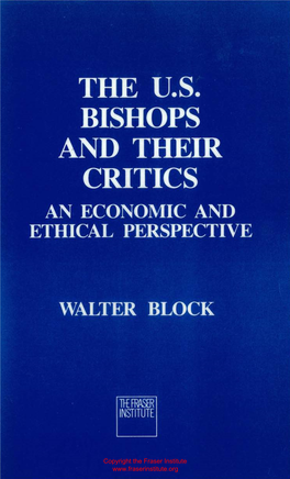 The US Bishops and Their Critics