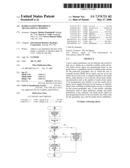 United States Patent (10) Patent No.: US 7,379,721 B2 Doudnikoff Et Al