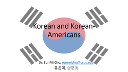 Korean and Korean-Americans