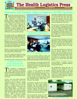 The Health Logistics Press, a Ministry of Health Publication, Issue #13