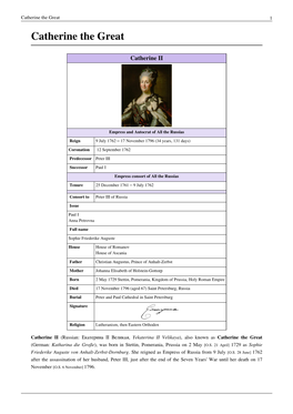 Catherine the Great 1 Catherine the Great