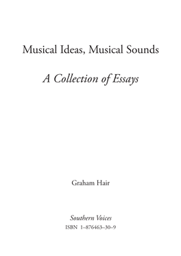 A Collection of Essays