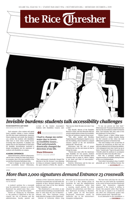 Invisible Burdens: Students Talk Accessibility Challenges