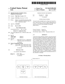 United States Patent (10) Patent No.: US 9,615,994 B2 Sedic (45) Date of Patent: Apr