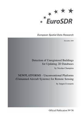 Detection of Unregistered Buildings for Updating 2D Databases NEWPLATFORMS