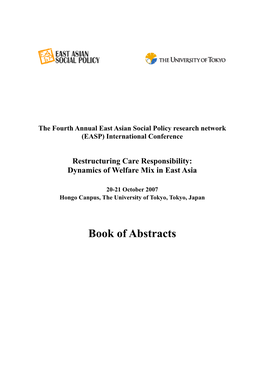 Downloading the Book of Abstracts