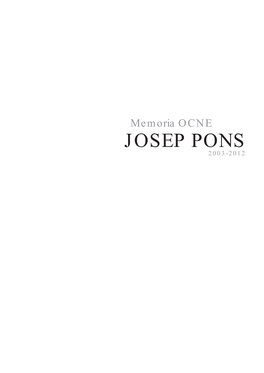JOSEP PONS 2003-2012 Índice 01