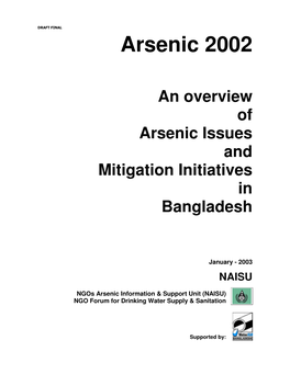 Arsenic Issues and Mitigation Initiatives in Bangladesh