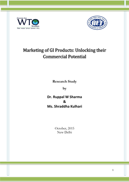 Marketing of GI Products: Unlocking Their Commercial Potential