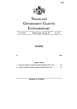 Government Gazette Extraordinary