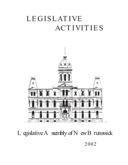 Legislative Activities