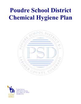 Poudre School District Chemical Hygiene Plan