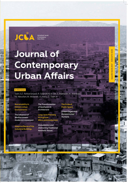 International Journal of Contemporary Urban Affairs (IJCUA) Volume 1, Issue 1, June 2017