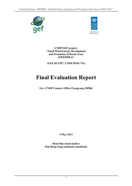 PIMS 751 SWEDPRA Terminal Evaluation Report- FINAL
