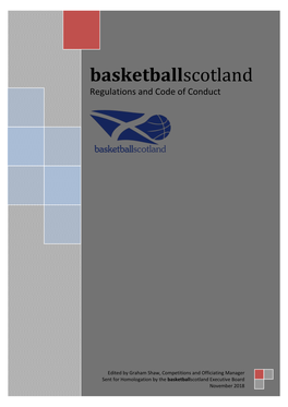 Basketballscotland Regulations and Code of Conduct