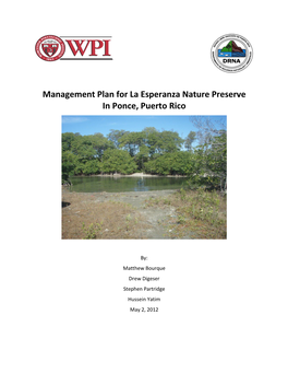 Management Plan for La Esperanza Nature Preserve in Ponce, Puerto Rico