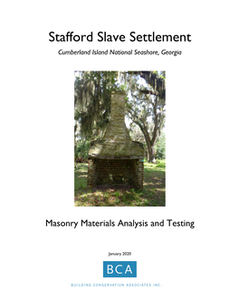 Stafford Slave Settlement Cumberland Island National Seashore, Georgia