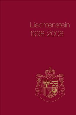 Liechtenstein 1998-2008 Liechtenstein 1999-2008 Liechtenstein 1999-2008 Vorwort