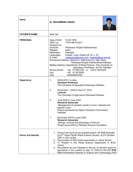 Download CV in PDF Format