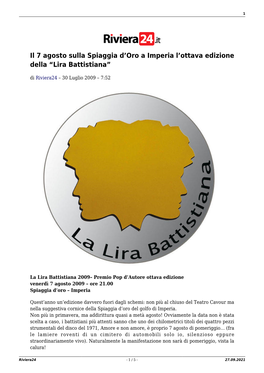 Lira Battistiana”