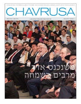 Chavrusa Shevat.Indd