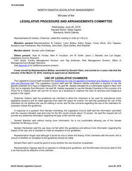 Legislative Procedure and Arrangements Committee