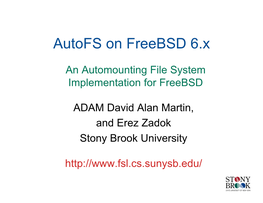 Autofs on Freebsd 6.X