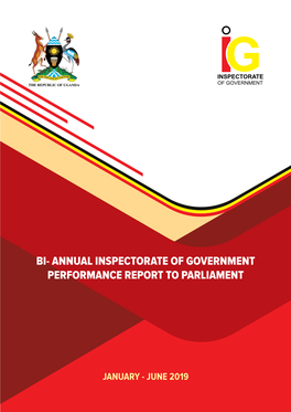 IG Report to Parliament January to June 2019