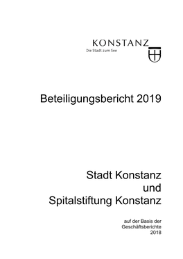 Beteiligungsbericht 2019 Stadt Konstanz Und Spitalstiftung Konstanz