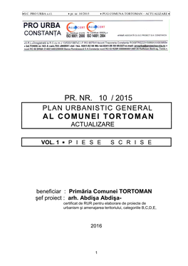 Al Comunei Tortoman Actualizare