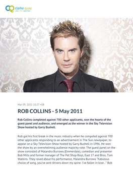 ROB COLLINS - 5 May 2011