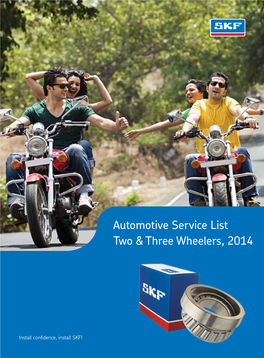 Automotive Service List Two & Three Wheelers, 2014
