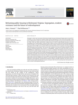 Reframing Public Housing in Richmond, Virginia: Segregation, Resident Resistance and the Future of Redevelopment