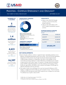 Pakistan - Complex Emergency and Drought