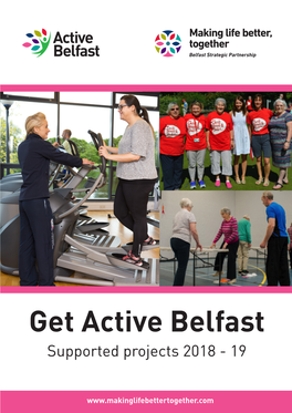 Get Active Belfast Supported Projects 2018 - 19