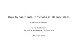 How to Contribute to Scholia in 10 Easy Steps