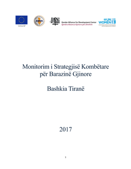 Monitorim I Strategjisë Kombëtare Për Barazinë Gjinore Bashkia Tiranë