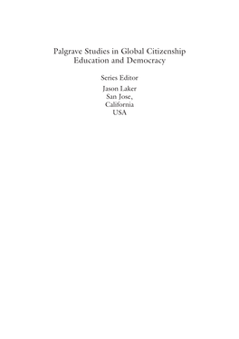 Palgrave Studies in Global Citizenship Education and Democracy