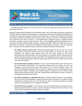 Brazil Bulletin 1-5-2015