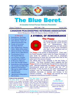 The Blue Beret© a Canadian Armed Forces Veterans Newsletter