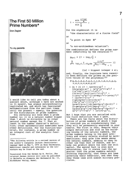 The First 50 Million Prime Numbers