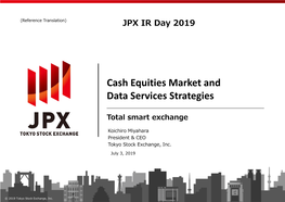 Cash Equities Market and Data Services Strategies