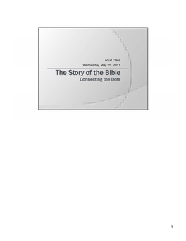 Story of the Bible Lesson 10