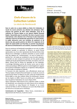 Collection Leiden Le Siècle De Rembrandt