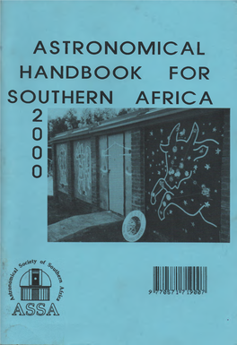 Astronomical Handbook for Southern Africa 2000