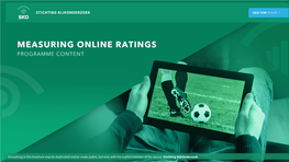 Measuring Online Ratings Programme Content